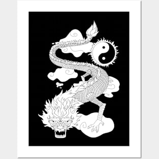 Chinese dragon tattoo Posters and Art